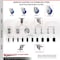 Service Caster 5 Inch 316SS Blue Poly Swivel 3/4 Inch Expanding Stem Caster Set Lock Brake SCC-SS316TTLEX20S514-PPUB-BLUE-34-4 - alternate 2